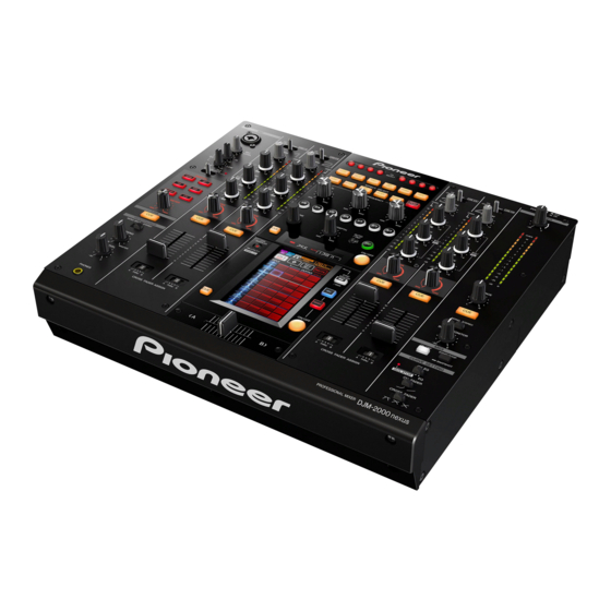 Pioneer DJM-2000NXS Manual De Instrucciones