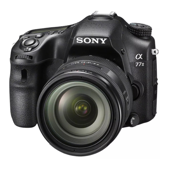 Sony a 77 II Manual De Instrucciones