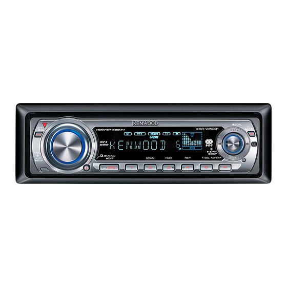 Kenwood KDC-W5031 Manual De Instrucciones