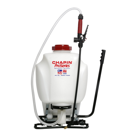 Chapin Proseries 61800 Manual De Uso Y Cuidado