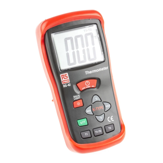 RS Pro RS-42 Manual De Instrucciones