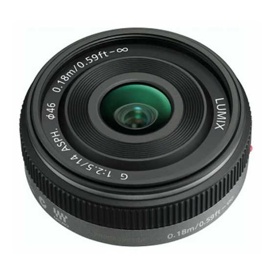 Panasonic LUMIX H-H014 Manual De Instrucciones