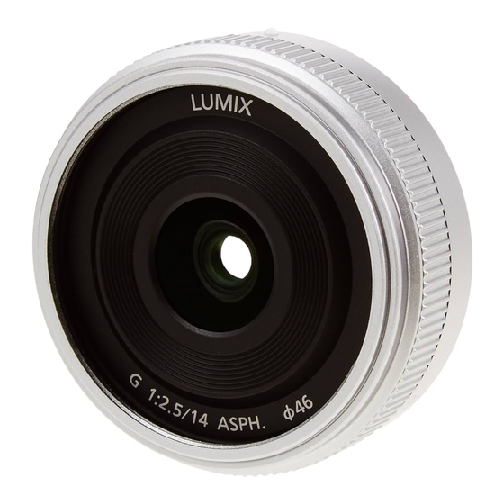 Panasonic Lumix H-H014A Manual De Instrucciones
