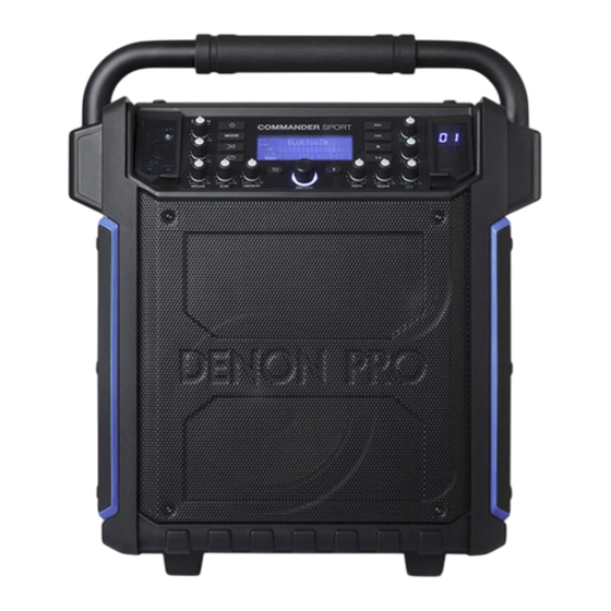 Denon Professional Commander Sport Guía De Usuario