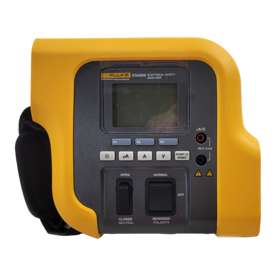 Fluke Biomedical ESA609 Manual De Uso