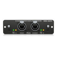 Behringer WING-DANTE Guia De Inicio Rapido