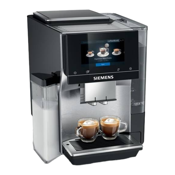 Siemens EQ.7 integral TQ7 Serie Manual De Usuario