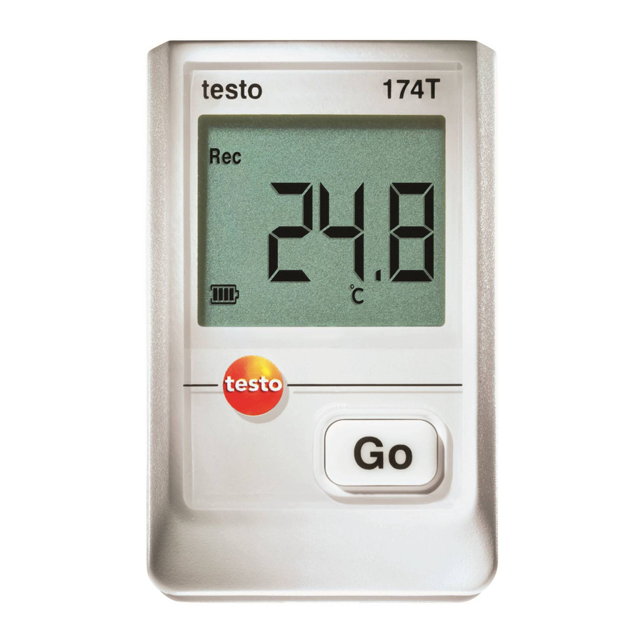 testo 174T Manual De Instrucciones