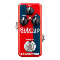 Tc Electronic SUB 'N' UP MINI OCTAVER Guia De Inicio Rapido