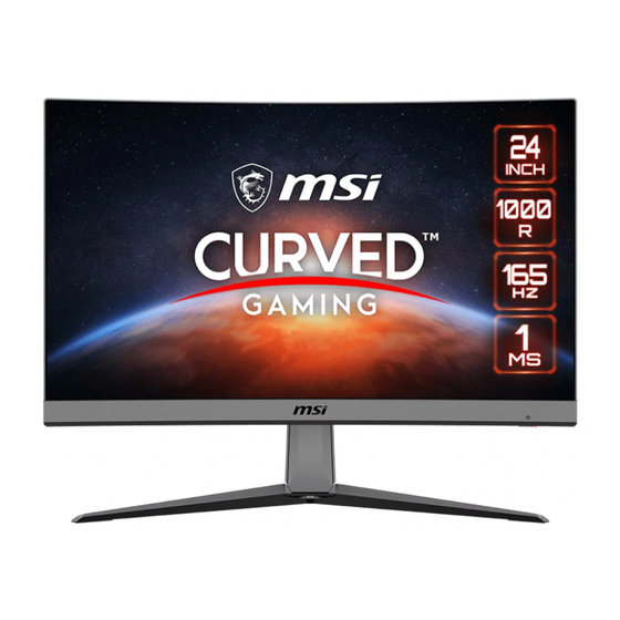 MSI MAG ARTYMIS 242C Guia De Inicio Rapido