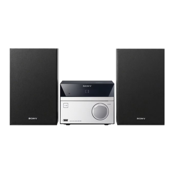 Sony CMT-S20 Manual De Instrucciones