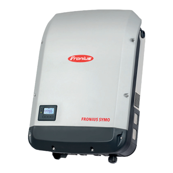 Fronius Symo Serie Instrucciones De Instalación