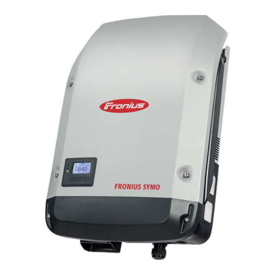 Fronius Symo Serie Instrucciones De Instalación