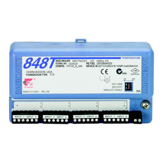 Emerson Rosemount 848T Manual De Consulta