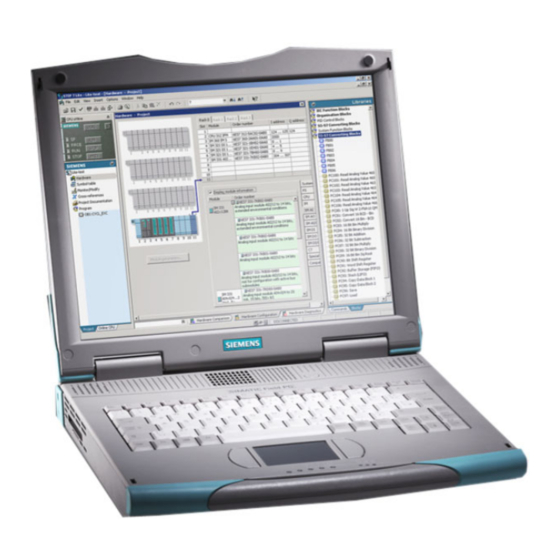 Siemens SIMATIC Field PG P4 Manual De Usuario