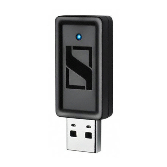 Sennheiser BTD 500 USB Manuales