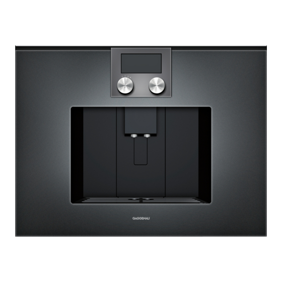 Gaggenau CM 250 Manuales