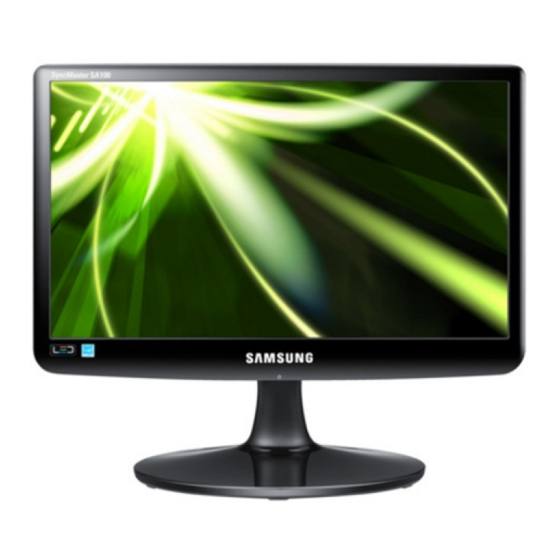Samsung SyncMaster S16A100N Manual Del Usuario