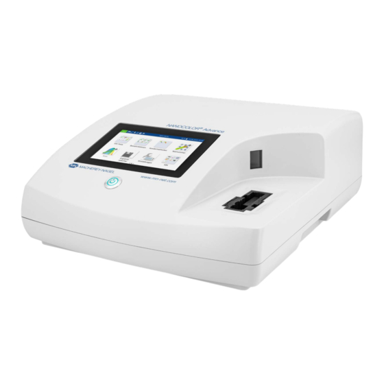 MACHEREY-NAGEL NANOCOLOR Advance Manual De Instrucciones