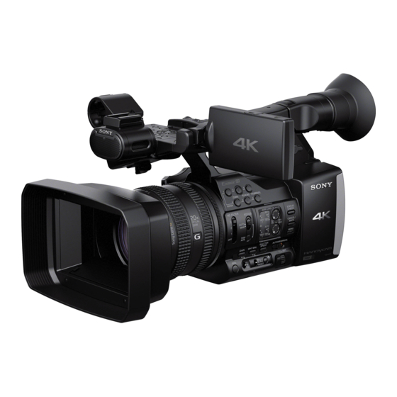 Sony FDR-AX1 Manual De Instrucciones