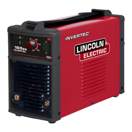 Lincoln Electric INVERTEC 165SX Manual De Instrucciones