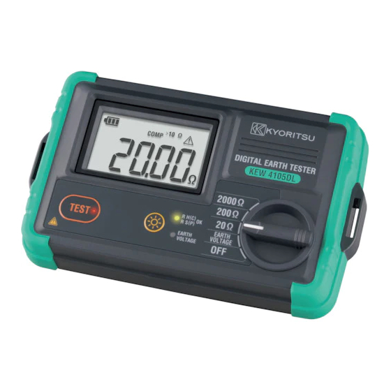 Kyoritsu Electrical Instruments Works KEW4105DL Manual De Instrucciones