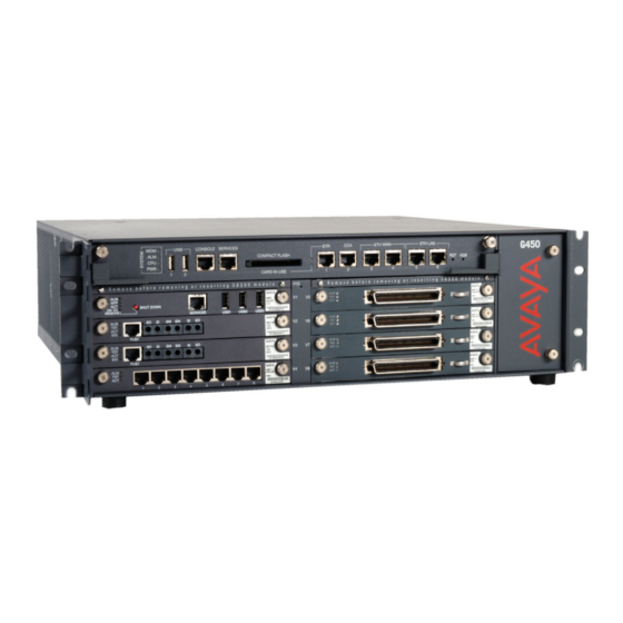 Avaya G450 Manuales