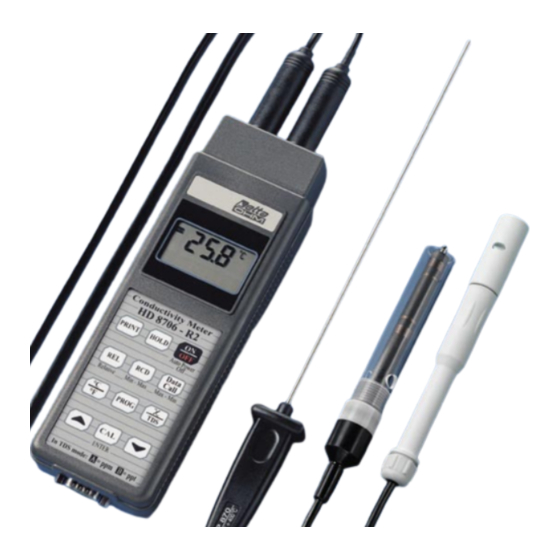 Delta OHM HD 8706-R2 Manual De Instrucciones