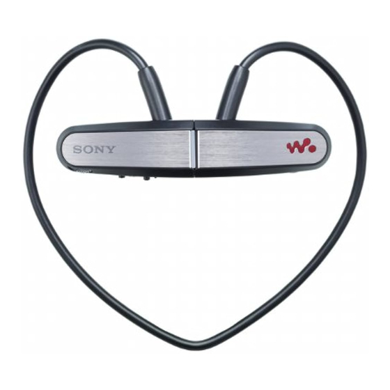 Sony Walkman NWZ-W202 Manual De Instrucciones