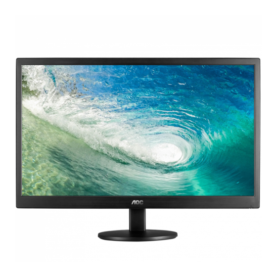 AOC E2070SWHN Manual Del Usuario