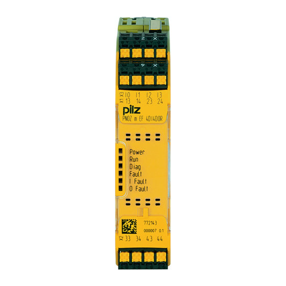 Pilz PNOZ m EF 4DI4DOR Manual De Instrucciones