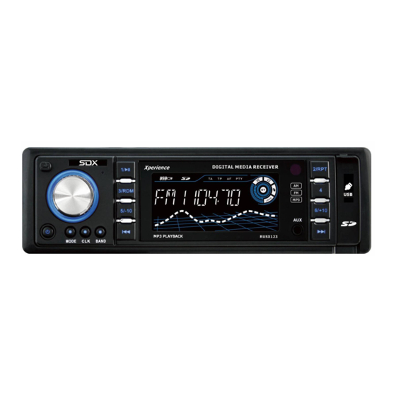 SDX Audio RUSX123 Manual Del Usuario E Instrucciones De Instalación