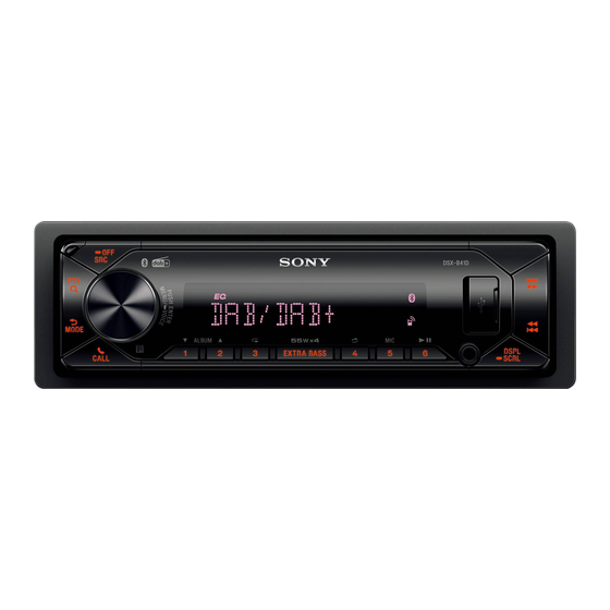 Sony DSX-B41D Manual De Instrucciones