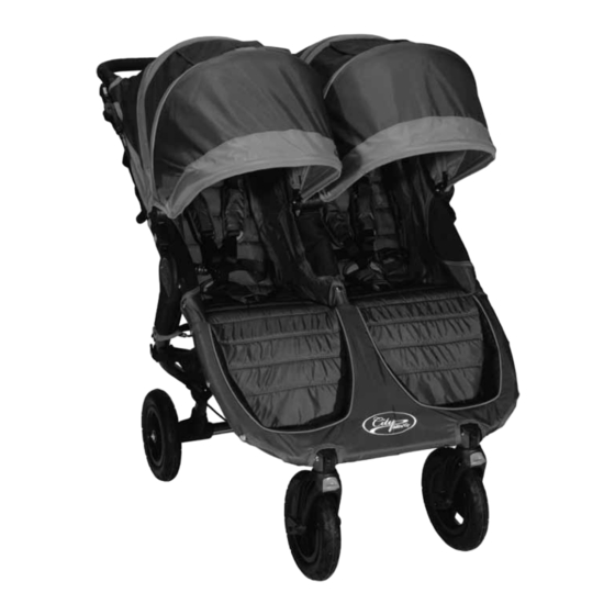 Baby Jogger city mini GT double Manual De Instrucciones