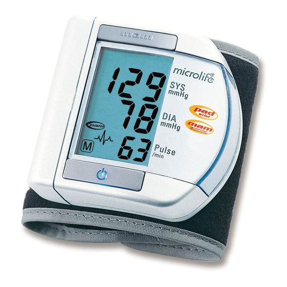 Microlife BP W100 Manual Del Usuario