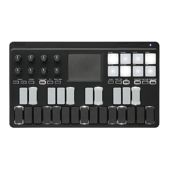 Korg nanoKey Studio Manual Del Usuario