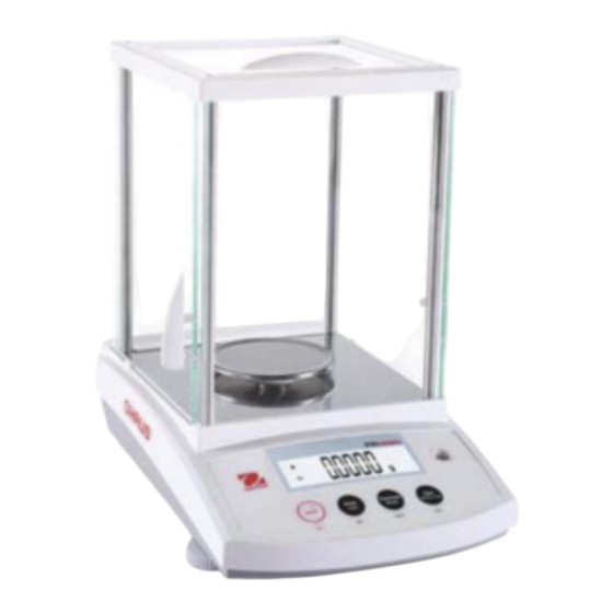OHAUS PR Serie Manual De Instrucciones
