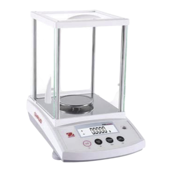 OHAUS PR Serie Manual De Instrucciones