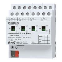 Jung KNX 2194 REGHM Manual Del Usuario