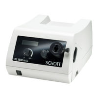 SCHOTT KL 1500 H Serie Manual Del Usuario