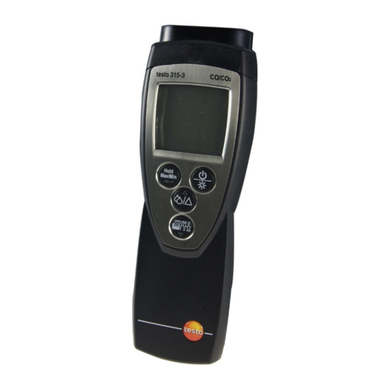 testo 315-3 Manual De Instrucciones