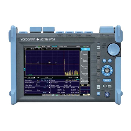 YOKOGAWA AQ7280 OTDR Guía Rápida De Usuario