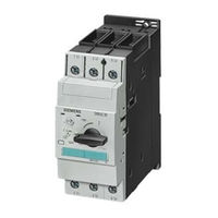 Siemens SIRIUS 3RV2.3.-1. Serie Instructivo Original