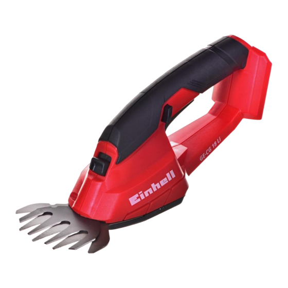 EINHELL GC-CG 18 Li Manual De Instrucciones