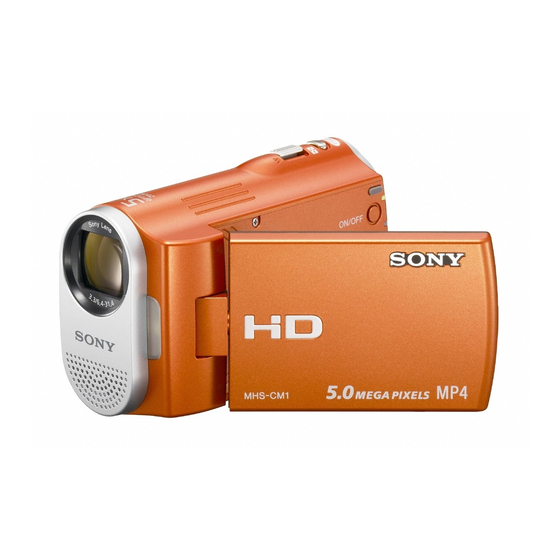 Sony MHS-CM1 Manual De Instrucciones