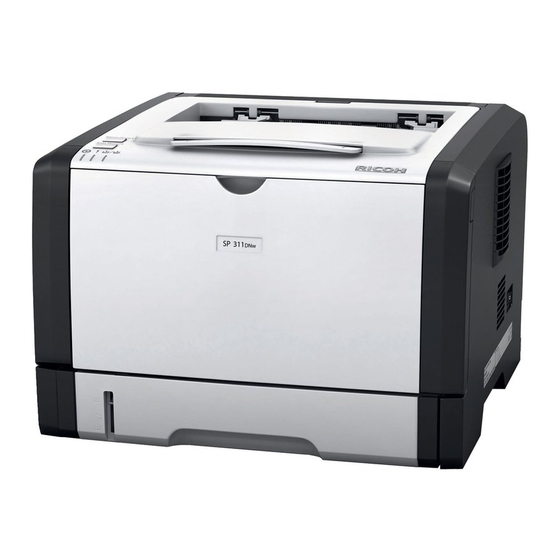 Ricoh SP 310DN Guía De Instalación Rápida