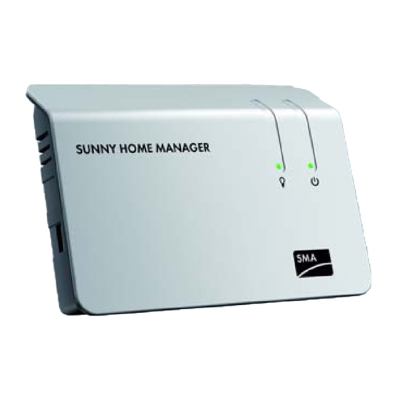 SMA SUNNY HOME MANAGER Instrucciones De Uso