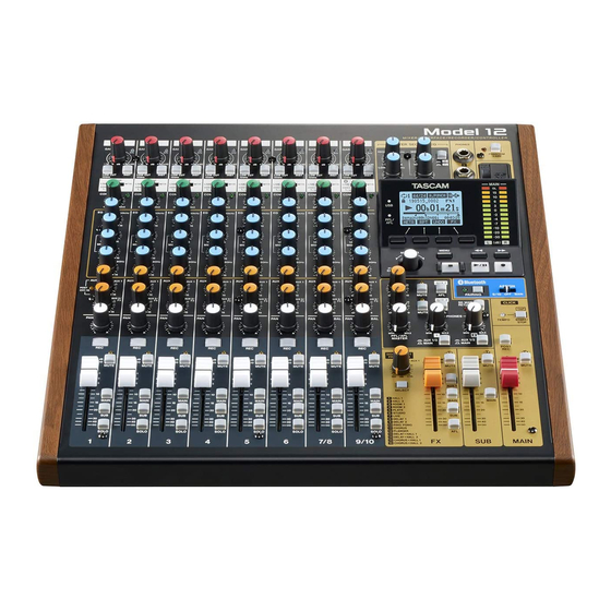 Tascam 12 Manual Del Usuario