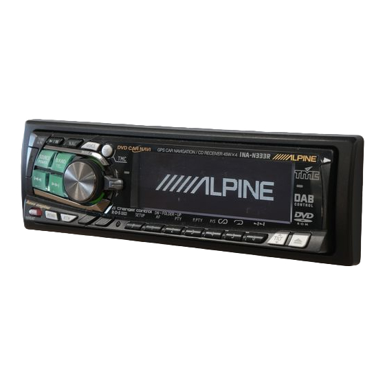 Alpine INA-N333R Guia De Inicio Rapido