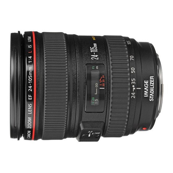 Canon EF24-105mm f/4L IS USM Instrucciones